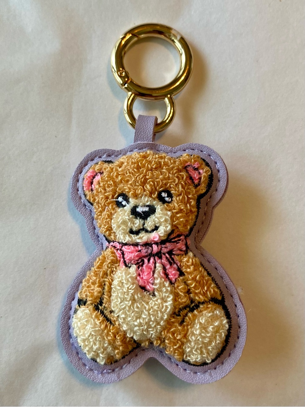 Plush Teddy Bear Bag Charm Keychain 🧸